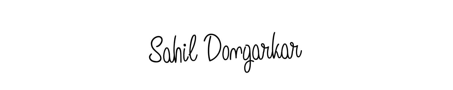 Make a beautiful signature design for name Sahil Dongarkar. With this signature (Angelique-Rose-font-FFP) style, you can create a handwritten signature for free. Sahil Dongarkar signature style 5 images and pictures png
