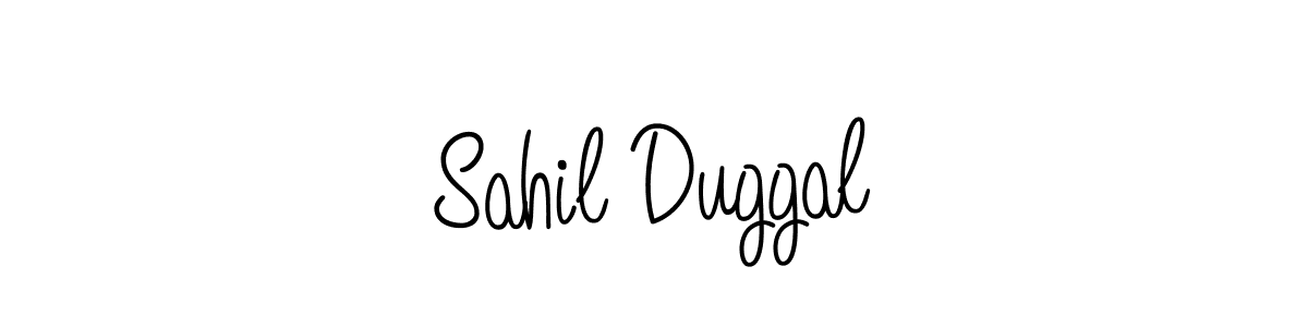Design your own signature with our free online signature maker. With this signature software, you can create a handwritten (Angelique-Rose-font-FFP) signature for name Sahil Duggal. Sahil Duggal signature style 5 images and pictures png