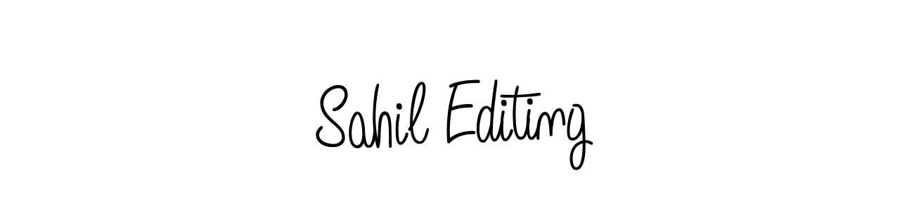 Sahil Editing stylish signature style. Best Handwritten Sign (Angelique-Rose-font-FFP) for my name. Handwritten Signature Collection Ideas for my name Sahil Editing. Sahil Editing signature style 5 images and pictures png