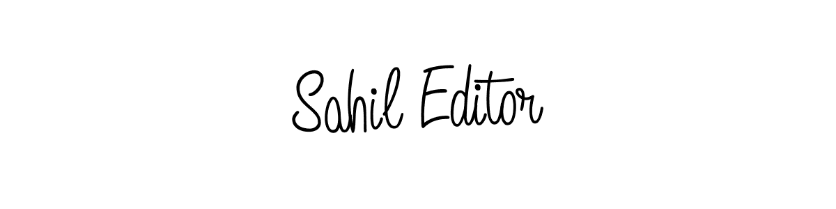 Sahil Editor stylish signature style. Best Handwritten Sign (Angelique-Rose-font-FFP) for my name. Handwritten Signature Collection Ideas for my name Sahil Editor. Sahil Editor signature style 5 images and pictures png