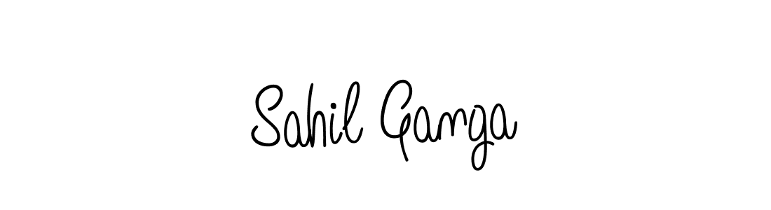 Once you've used our free online signature maker to create your best signature Angelique-Rose-font-FFP style, it's time to enjoy all of the benefits that Sahil Ganga name signing documents. Sahil Ganga signature style 5 images and pictures png