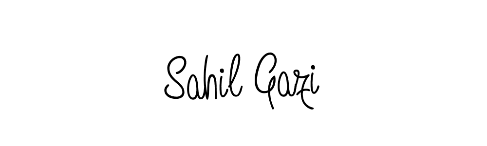 The best way (Angelique-Rose-font-FFP) to make a short signature is to pick only two or three words in your name. The name Sahil Gazi include a total of six letters. For converting this name. Sahil Gazi signature style 5 images and pictures png