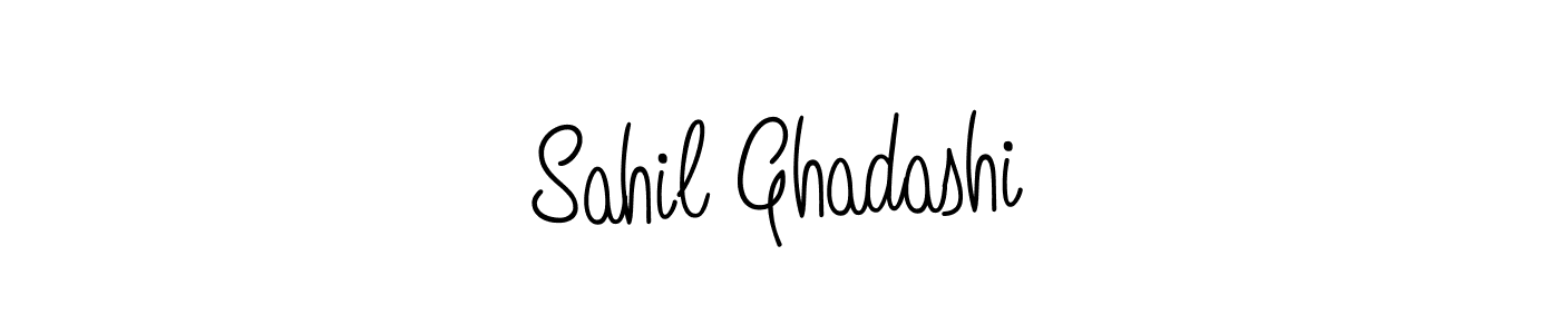 Make a beautiful signature design for name Sahil Ghadashi. Use this online signature maker to create a handwritten signature for free. Sahil Ghadashi signature style 5 images and pictures png
