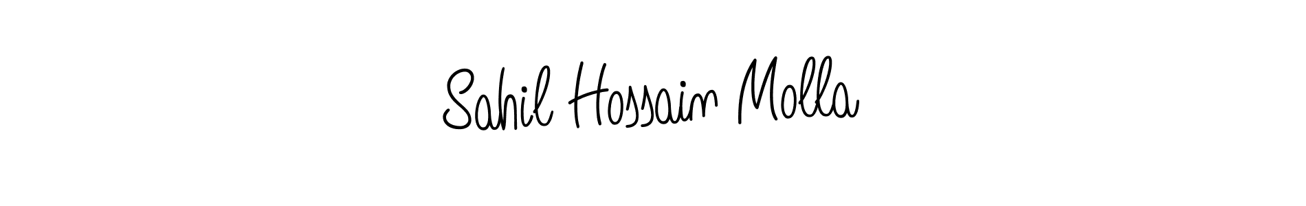 if you are searching for the best signature style for your name Sahil Hossain Molla. so please give up your signature search. here we have designed multiple signature styles  using Angelique-Rose-font-FFP. Sahil Hossain Molla signature style 5 images and pictures png