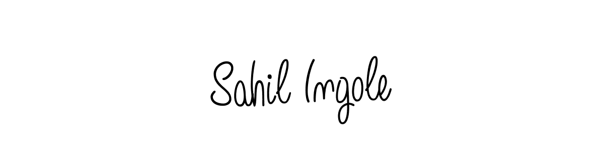 Sahil Ingole stylish signature style. Best Handwritten Sign (Angelique-Rose-font-FFP) for my name. Handwritten Signature Collection Ideas for my name Sahil Ingole. Sahil Ingole signature style 5 images and pictures png