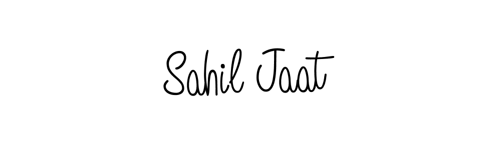 You should practise on your own different ways (Angelique-Rose-font-FFP) to write your name (Sahil Jaat) in signature. don't let someone else do it for you. Sahil Jaat signature style 5 images and pictures png