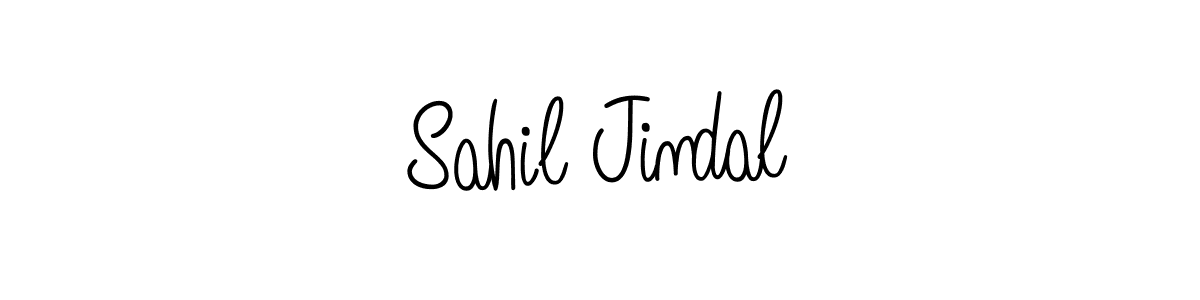 You should practise on your own different ways (Angelique-Rose-font-FFP) to write your name (Sahil Jindal) in signature. don't let someone else do it for you. Sahil Jindal signature style 5 images and pictures png