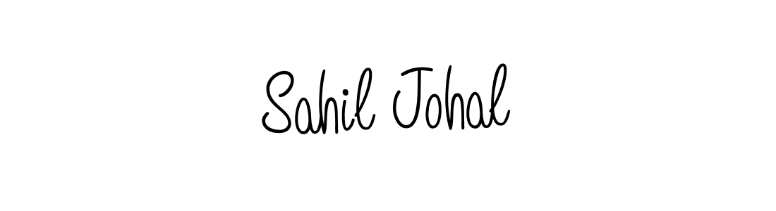 How to make Sahil Johal name signature. Use Angelique-Rose-font-FFP style for creating short signs online. This is the latest handwritten sign. Sahil Johal signature style 5 images and pictures png