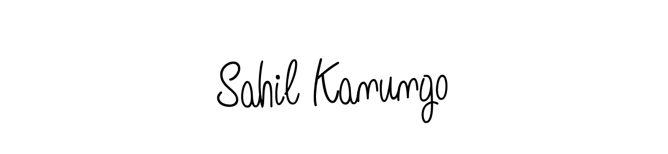 Make a beautiful signature design for name Sahil Kanungo. With this signature (Angelique-Rose-font-FFP) style, you can create a handwritten signature for free. Sahil Kanungo signature style 5 images and pictures png