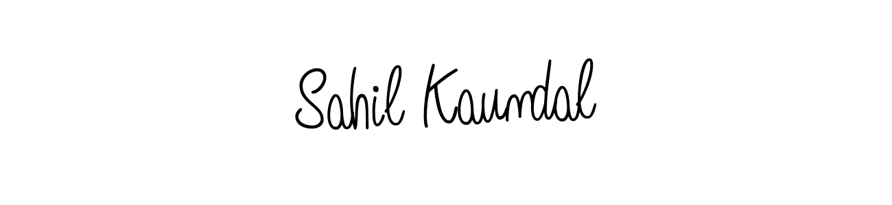 How to make Sahil Kaundal signature? Angelique-Rose-font-FFP is a professional autograph style. Create handwritten signature for Sahil Kaundal name. Sahil Kaundal signature style 5 images and pictures png