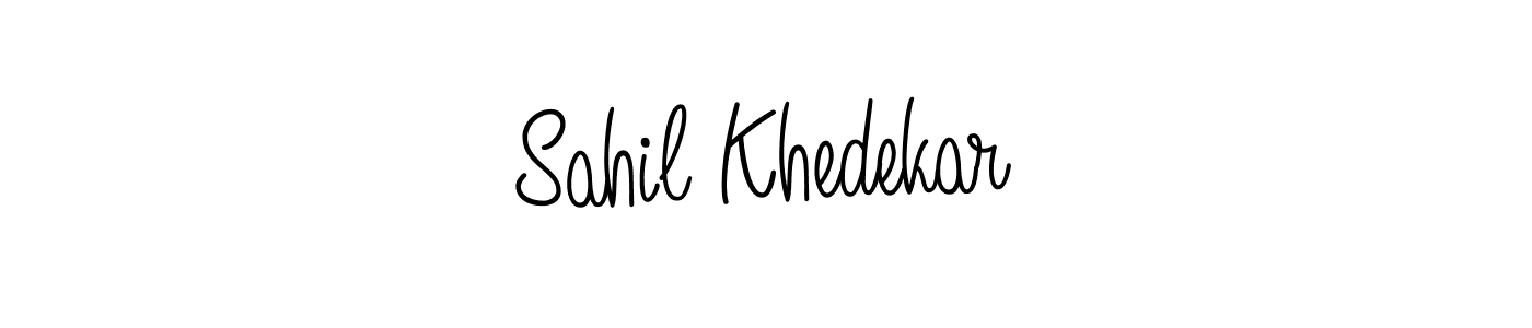 Use a signature maker to create a handwritten signature online. With this signature software, you can design (Angelique-Rose-font-FFP) your own signature for name Sahil Khedekar. Sahil Khedekar signature style 5 images and pictures png
