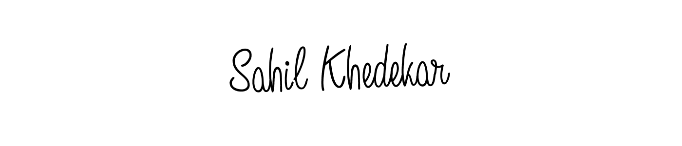 How to Draw Sahil Khedekar signature style? Angelique-Rose-font-FFP is a latest design signature styles for name Sahil Khedekar. Sahil Khedekar signature style 5 images and pictures png