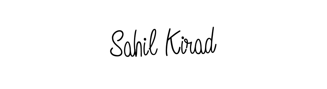 Use a signature maker to create a handwritten signature online. With this signature software, you can design (Angelique-Rose-font-FFP) your own signature for name Sahil Kirad. Sahil Kirad signature style 5 images and pictures png