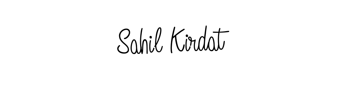 Sahil Kirdat stylish signature style. Best Handwritten Sign (Angelique-Rose-font-FFP) for my name. Handwritten Signature Collection Ideas for my name Sahil Kirdat. Sahil Kirdat signature style 5 images and pictures png
