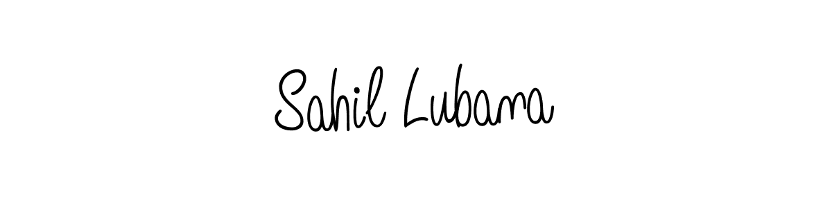 Sahil Lubana stylish signature style. Best Handwritten Sign (Angelique-Rose-font-FFP) for my name. Handwritten Signature Collection Ideas for my name Sahil Lubana. Sahil Lubana signature style 5 images and pictures png