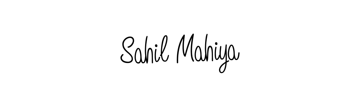 Also we have Sahil Mahiya name is the best signature style. Create professional handwritten signature collection using Angelique-Rose-font-FFP autograph style. Sahil Mahiya signature style 5 images and pictures png