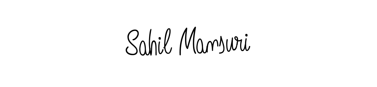 Make a beautiful signature design for name Sahil Mansuri. With this signature (Angelique-Rose-font-FFP) style, you can create a handwritten signature for free. Sahil Mansuri signature style 5 images and pictures png