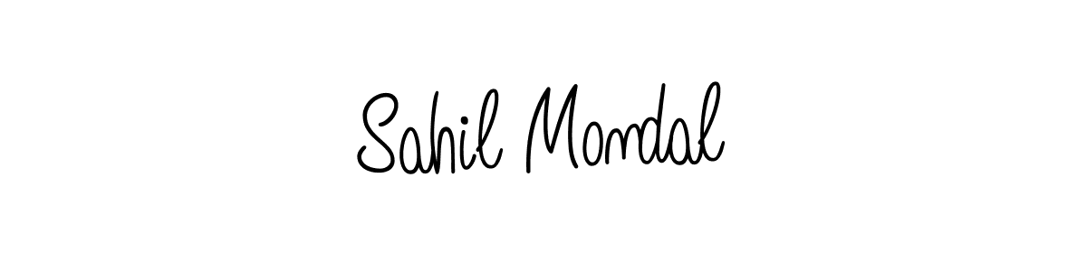 How to Draw Sahil Mondal signature style? Angelique-Rose-font-FFP is a latest design signature styles for name Sahil Mondal. Sahil Mondal signature style 5 images and pictures png