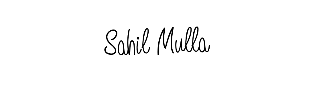 Make a beautiful signature design for name Sahil Mulla. With this signature (Angelique-Rose-font-FFP) style, you can create a handwritten signature for free. Sahil Mulla signature style 5 images and pictures png