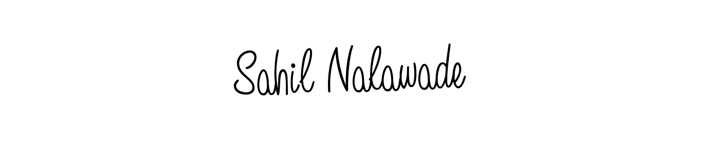 How to Draw Sahil Nalawade signature style? Angelique-Rose-font-FFP is a latest design signature styles for name Sahil Nalawade. Sahil Nalawade signature style 5 images and pictures png