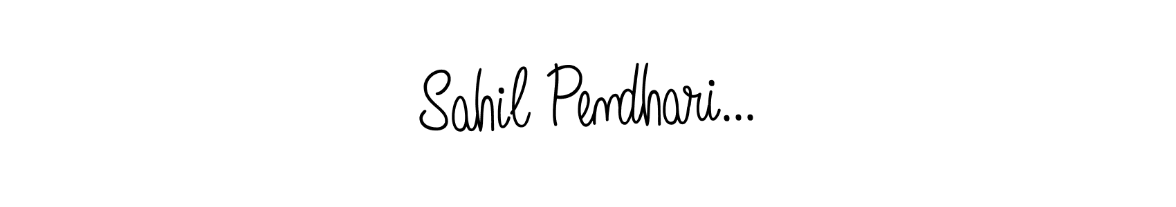 Design your own signature with our free online signature maker. With this signature software, you can create a handwritten (Angelique-Rose-font-FFP) signature for name Sahil Pendhari.... Sahil Pendhari... signature style 5 images and pictures png