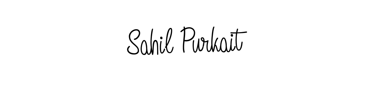 Design your own signature with our free online signature maker. With this signature software, you can create a handwritten (Angelique-Rose-font-FFP) signature for name Sahil Purkait. Sahil Purkait signature style 5 images and pictures png
