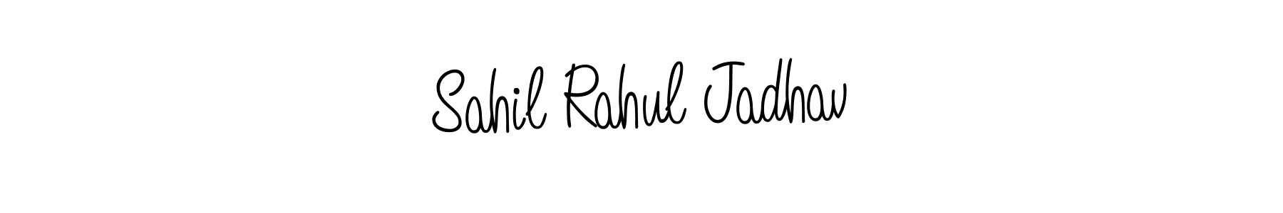 How to Draw Sahil Rahul Jadhav signature style? Angelique-Rose-font-FFP is a latest design signature styles for name Sahil Rahul Jadhav. Sahil Rahul Jadhav signature style 5 images and pictures png