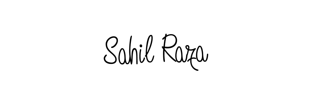 Use a signature maker to create a handwritten signature online. With this signature software, you can design (Angelique-Rose-font-FFP) your own signature for name Sahil Raza. Sahil Raza signature style 5 images and pictures png