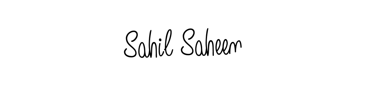 Also we have Sahil Saheen name is the best signature style. Create professional handwritten signature collection using Angelique-Rose-font-FFP autograph style. Sahil Saheen signature style 5 images and pictures png