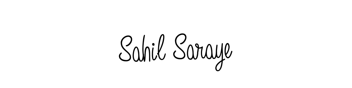 Design your own signature with our free online signature maker. With this signature software, you can create a handwritten (Angelique-Rose-font-FFP) signature for name Sahil Saraye. Sahil Saraye signature style 5 images and pictures png
