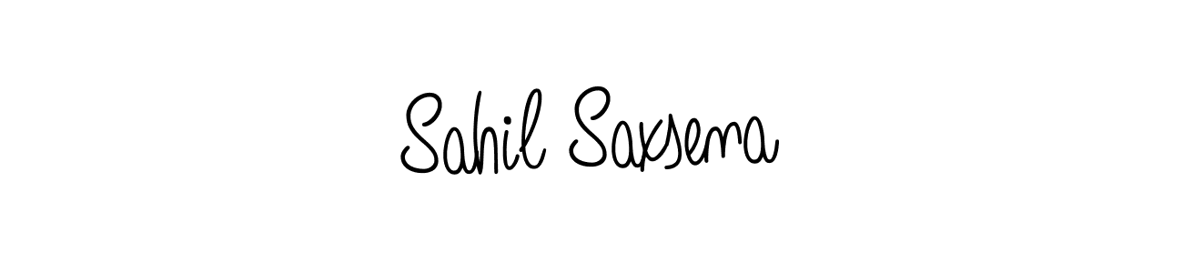 Use a signature maker to create a handwritten signature online. With this signature software, you can design (Angelique-Rose-font-FFP) your own signature for name Sahil Saxsena. Sahil Saxsena signature style 5 images and pictures png