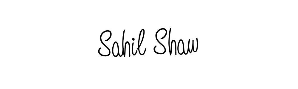 How to make Sahil Shaw name signature. Use Angelique-Rose-font-FFP style for creating short signs online. This is the latest handwritten sign. Sahil Shaw signature style 5 images and pictures png