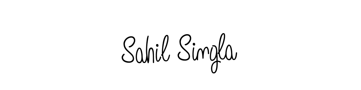 How to Draw Sahil Singla signature style? Angelique-Rose-font-FFP is a latest design signature styles for name Sahil Singla. Sahil Singla signature style 5 images and pictures png