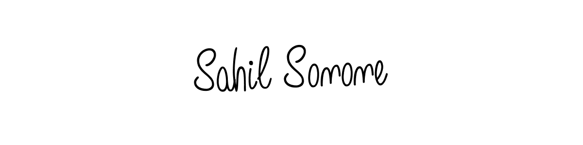 Design your own signature with our free online signature maker. With this signature software, you can create a handwritten (Angelique-Rose-font-FFP) signature for name Sahil Sonone. Sahil Sonone signature style 5 images and pictures png