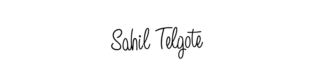 Design your own signature with our free online signature maker. With this signature software, you can create a handwritten (Angelique-Rose-font-FFP) signature for name Sahil Telgote. Sahil Telgote signature style 5 images and pictures png