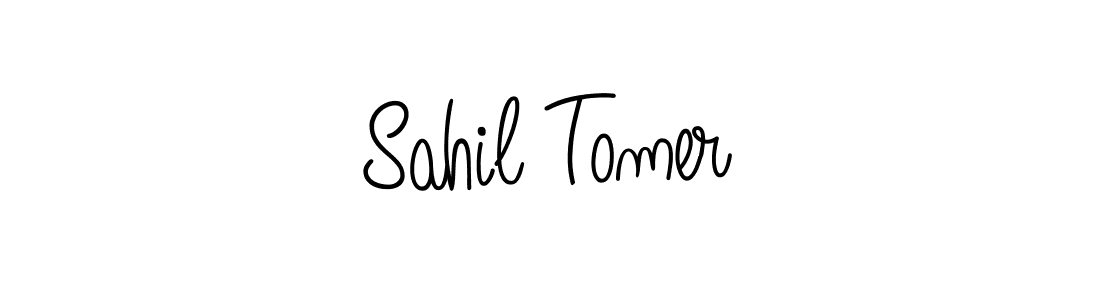 Use a signature maker to create a handwritten signature online. With this signature software, you can design (Angelique-Rose-font-FFP) your own signature for name Sahil Tomer. Sahil Tomer signature style 5 images and pictures png