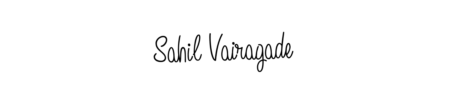 How to make Sahil Vairagade name signature. Use Angelique-Rose-font-FFP style for creating short signs online. This is the latest handwritten sign. Sahil Vairagade signature style 5 images and pictures png