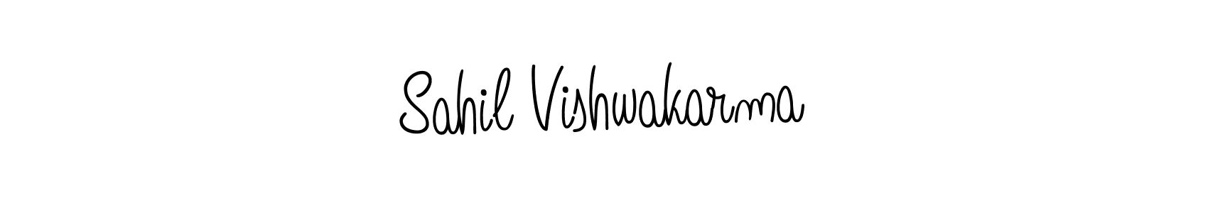 if you are searching for the best signature style for your name Sahil Vishwakarma. so please give up your signature search. here we have designed multiple signature styles  using Angelique-Rose-font-FFP. Sahil Vishwakarma signature style 5 images and pictures png