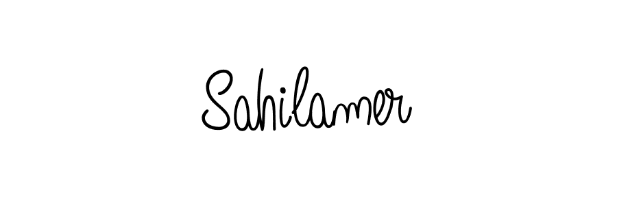 Angelique-Rose-font-FFP is a professional signature style that is perfect for those who want to add a touch of class to their signature. It is also a great choice for those who want to make their signature more unique. Get Sahilamer name to fancy signature for free. Sahilamer signature style 5 images and pictures png