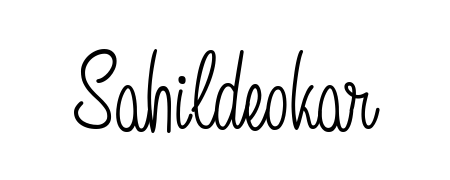 Design your own signature with our free online signature maker. With this signature software, you can create a handwritten (Angelique-Rose-font-FFP) signature for name Sahildeokar. Sahildeokar signature style 5 images and pictures png