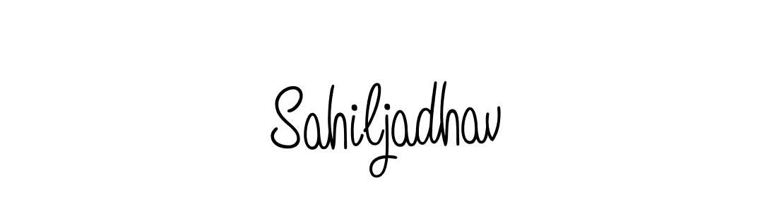 The best way (Angelique-Rose-font-FFP) to make a short signature is to pick only two or three words in your name. The name Sahiljadhav include a total of six letters. For converting this name. Sahiljadhav signature style 5 images and pictures png