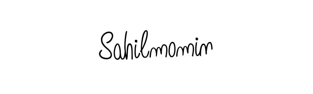 Use a signature maker to create a handwritten signature online. With this signature software, you can design (Angelique-Rose-font-FFP) your own signature for name Sahilmomin. Sahilmomin signature style 5 images and pictures png