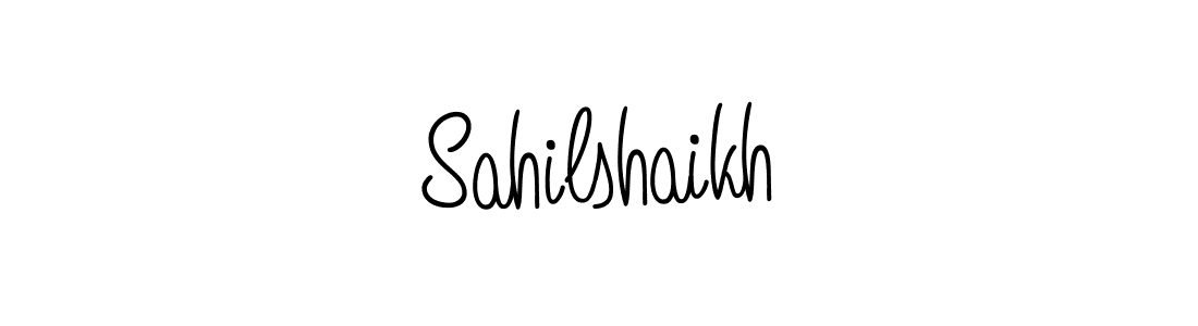 How to Draw Sahilshaikh signature style? Angelique-Rose-font-FFP is a latest design signature styles for name Sahilshaikh. Sahilshaikh signature style 5 images and pictures png