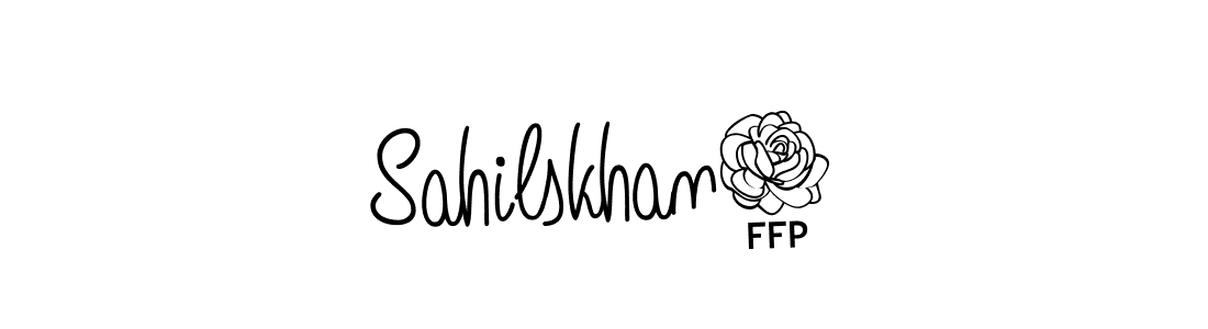 Sahilskhan5 stylish signature style. Best Handwritten Sign (Angelique-Rose-font-FFP) for my name. Handwritten Signature Collection Ideas for my name Sahilskhan5. Sahilskhan5 signature style 5 images and pictures png