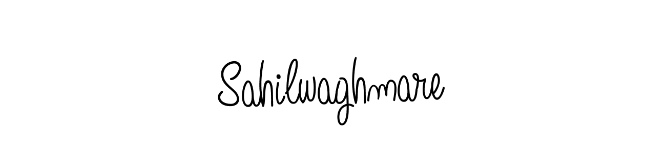 Sahilwaghmare stylish signature style. Best Handwritten Sign (Angelique-Rose-font-FFP) for my name. Handwritten Signature Collection Ideas for my name Sahilwaghmare. Sahilwaghmare signature style 5 images and pictures png