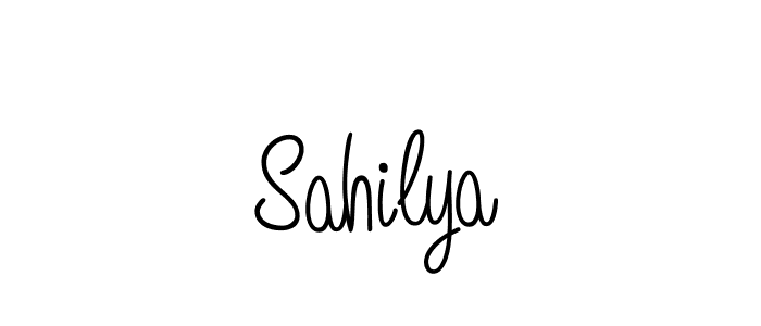 The best way (Angelique-Rose-font-FFP) to make a short signature is to pick only two or three words in your name. The name Sahilya include a total of six letters. For converting this name. Sahilya signature style 5 images and pictures png