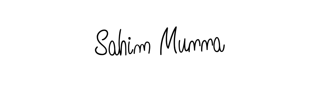 Make a beautiful signature design for name Sahim Munna. With this signature (Angelique-Rose-font-FFP) style, you can create a handwritten signature for free. Sahim Munna signature style 5 images and pictures png