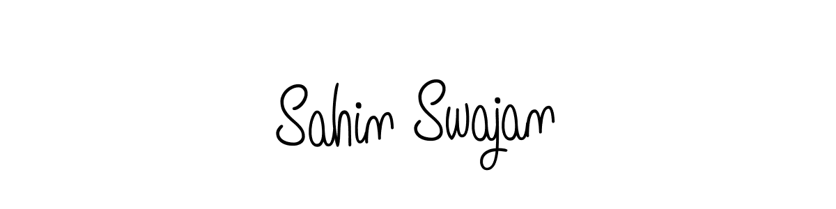 You should practise on your own different ways (Angelique-Rose-font-FFP) to write your name (Sahin Swajan) in signature. don't let someone else do it for you. Sahin Swajan signature style 5 images and pictures png