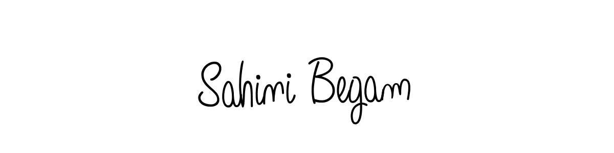 The best way (Angelique-Rose-font-FFP) to make a short signature is to pick only two or three words in your name. The name Sahini Begam include a total of six letters. For converting this name. Sahini Begam signature style 5 images and pictures png