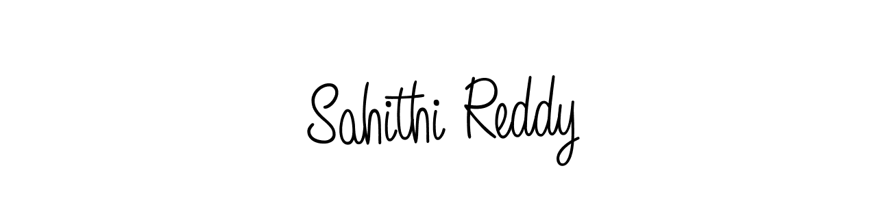 How to make Sahithi Reddy name signature. Use Angelique-Rose-font-FFP style for creating short signs online. This is the latest handwritten sign. Sahithi Reddy signature style 5 images and pictures png